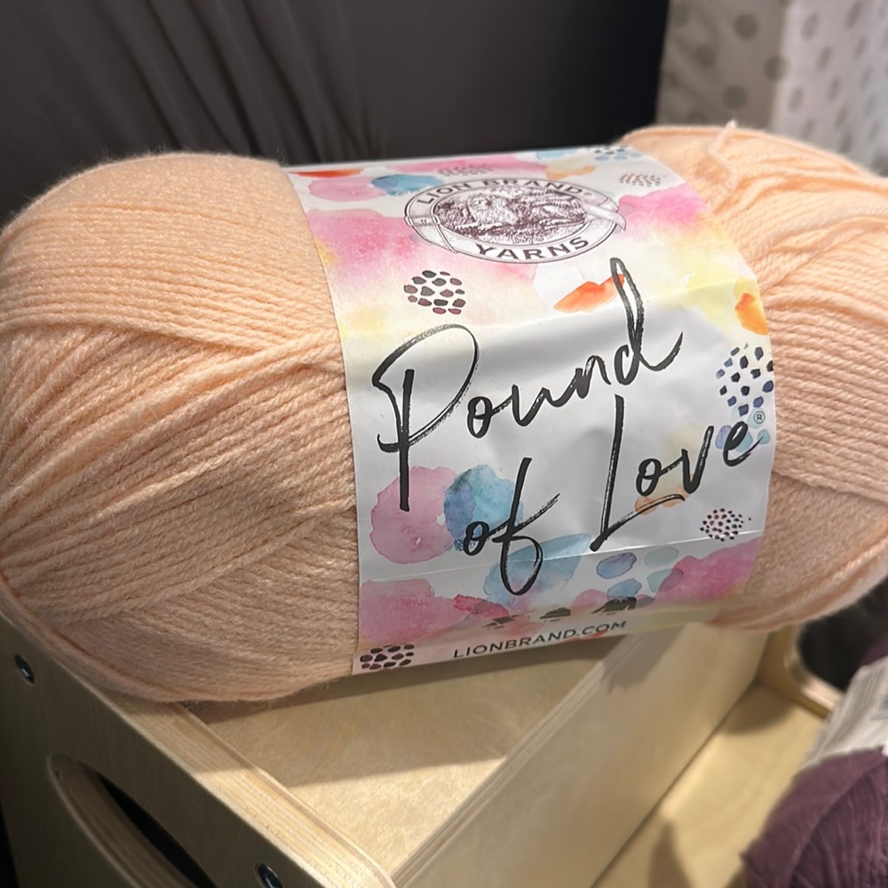 Lion Brand Pound of Love in Pink Salt